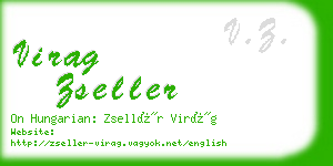 virag zseller business card